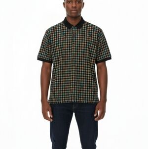 RISCATTO Men's Size L  Multicolor Patterned Shirt